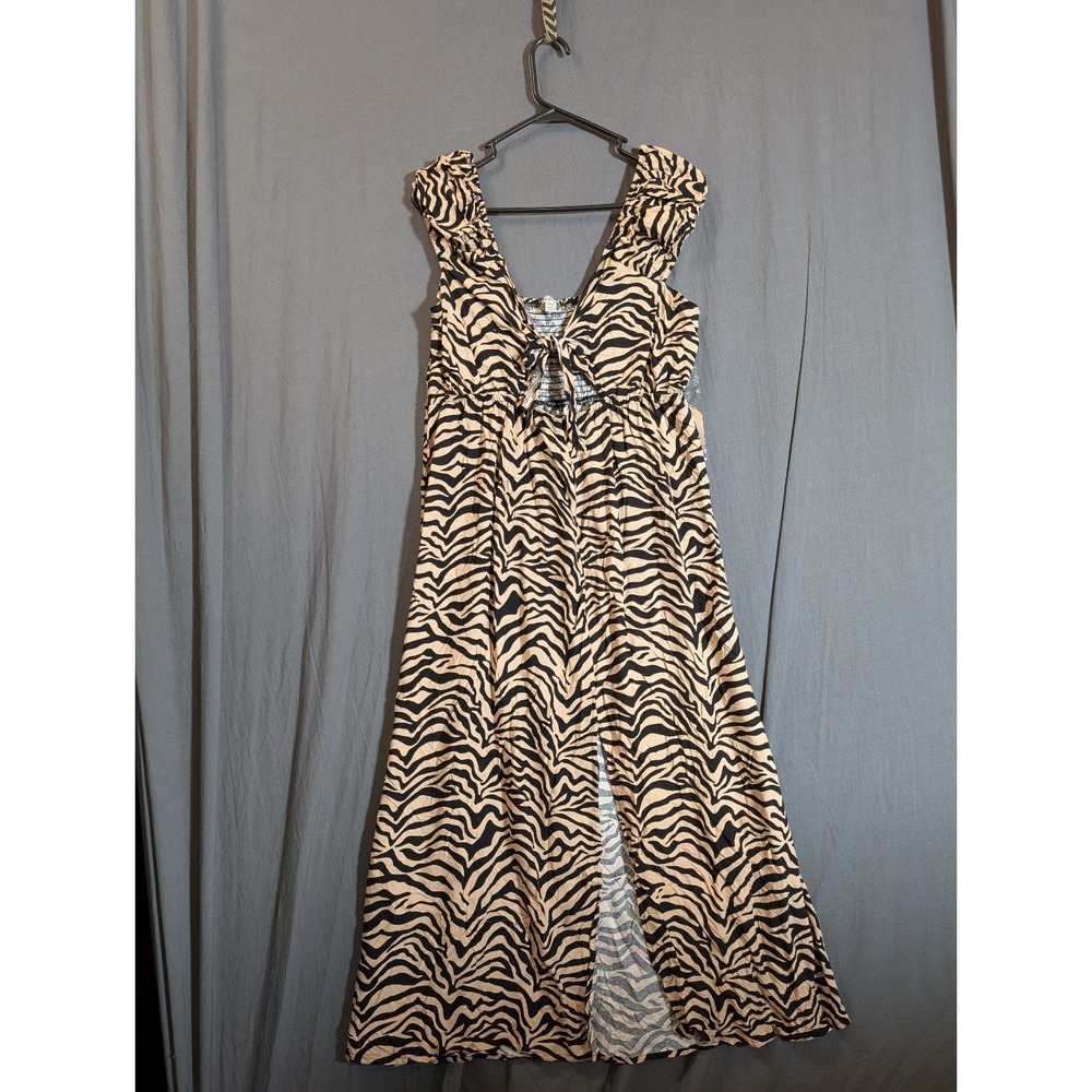 Justify Animal Print Sleeveless Cutout Dress Size XLarge